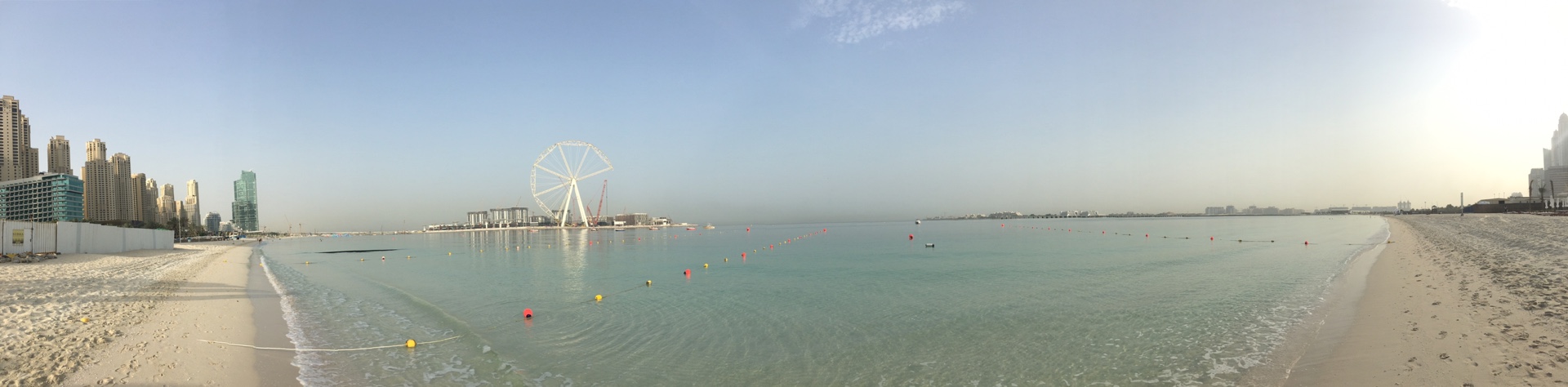 Панорама пляжа JBR DUBAI