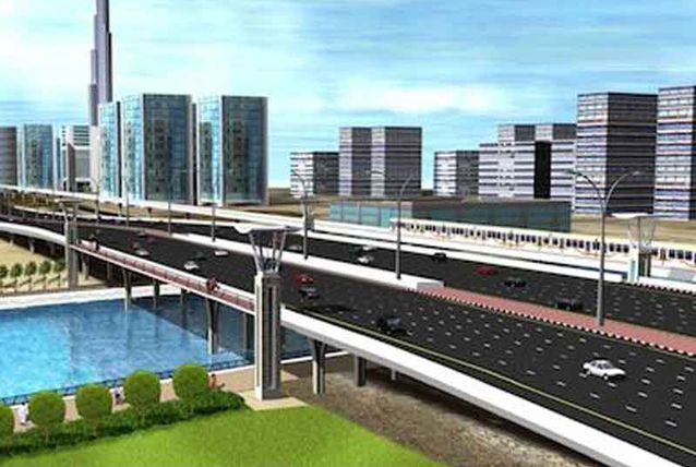 Dubai water Canal SZR bridge