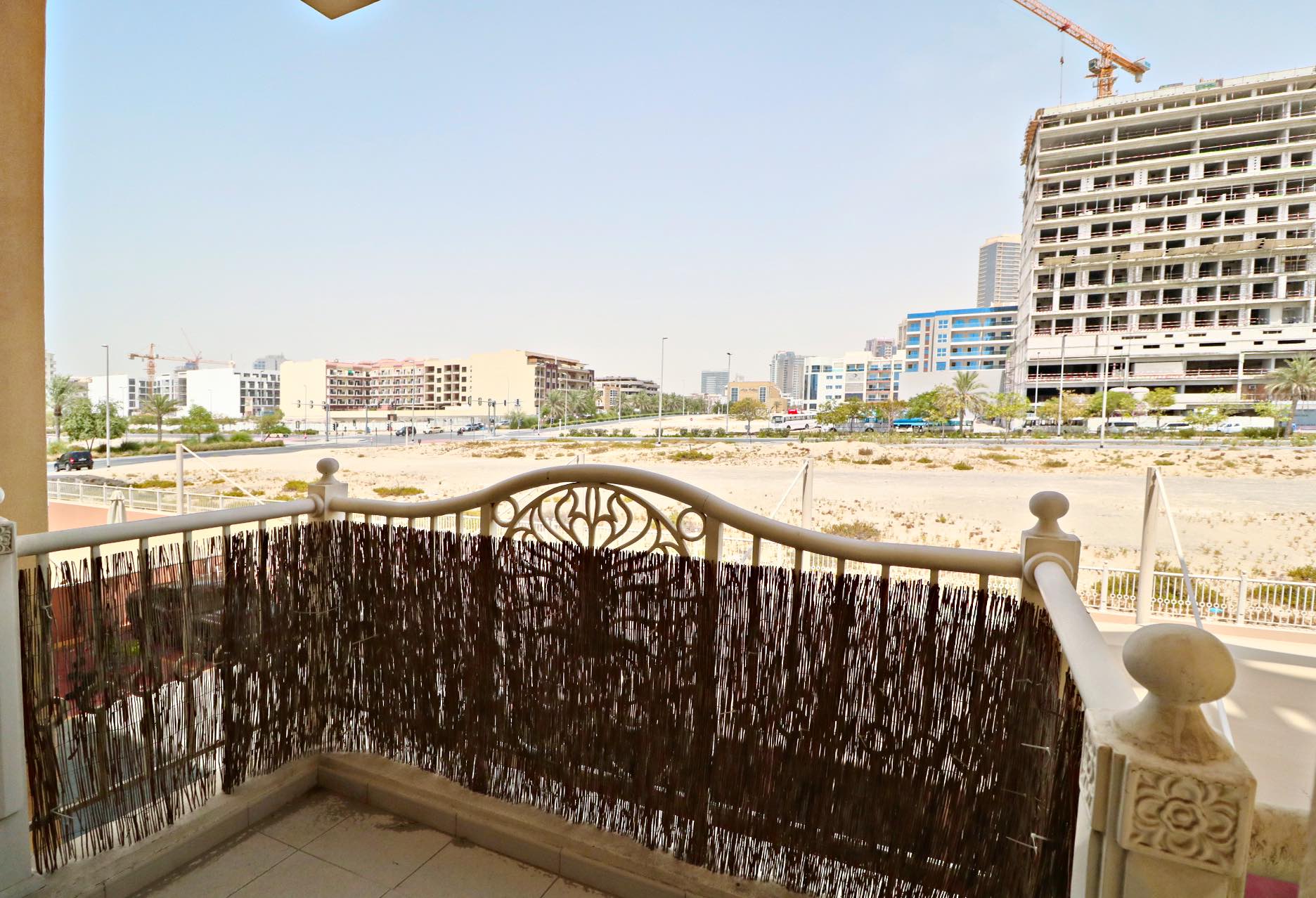 View from apartment for rent in Emirates Garden JVC Dubai