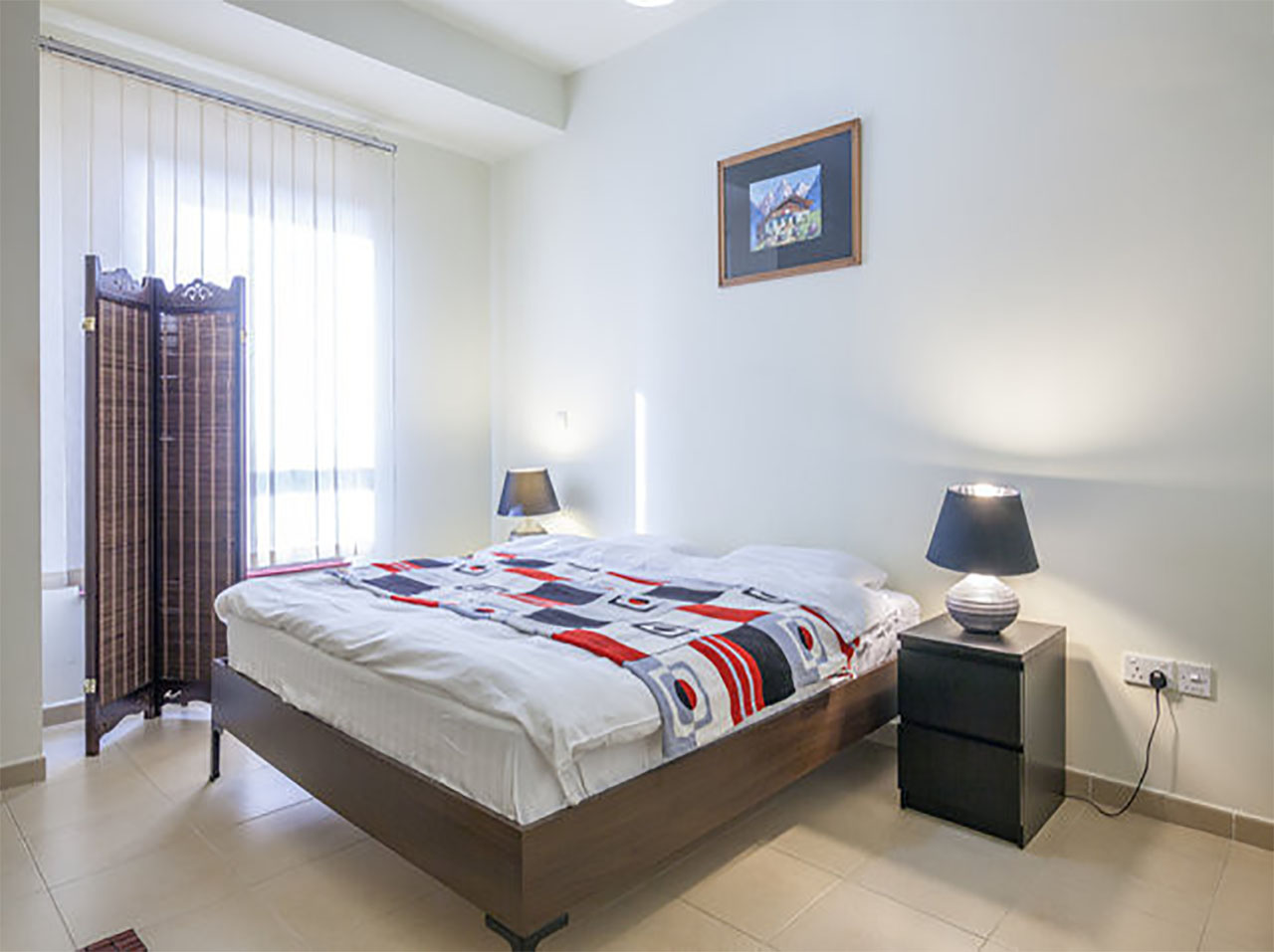 bedroom in holiday apartment in Amwaj at JBR in Dubai
