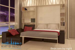 Living-room-apartment-Danube-RITZ-Dubai-at-night