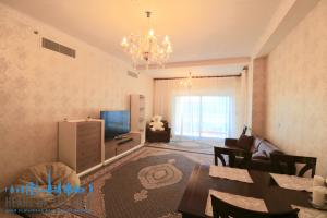 Living room in holiday apartment in Fairmont Residence at Palm Jumeirah 
