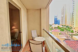 Balcony in apartment for short-term rent in sadaf jbr dubai