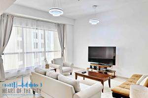 sitting area in apartment short term rent JBR Dubai