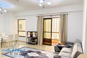 Living Room in apartment for vacation stay at Rimal JBR Dubai