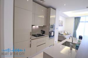 Kitchen in holiday apartment for short stay in The 8 at the Palm Jumeirah Dubai