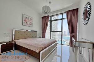 Bedroom in Vacation Apartment for daily and monthly rent in Beach Vista in Dubai Harbour