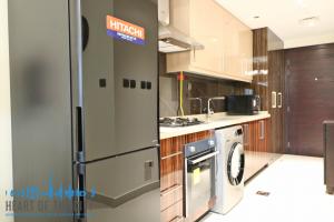 Kitchen in Studio-apartment for short-term rent in Elite Downtown Residence in Burj Khalifa Area in Dubai