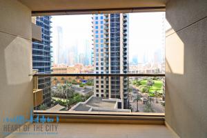Balcony in Studio-apartment for short-term rent in Elite Downtown Residence in Burj Khalifa Area in Dubai