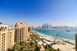 Вид на Марину из Fairmont на Пальме Джумейра